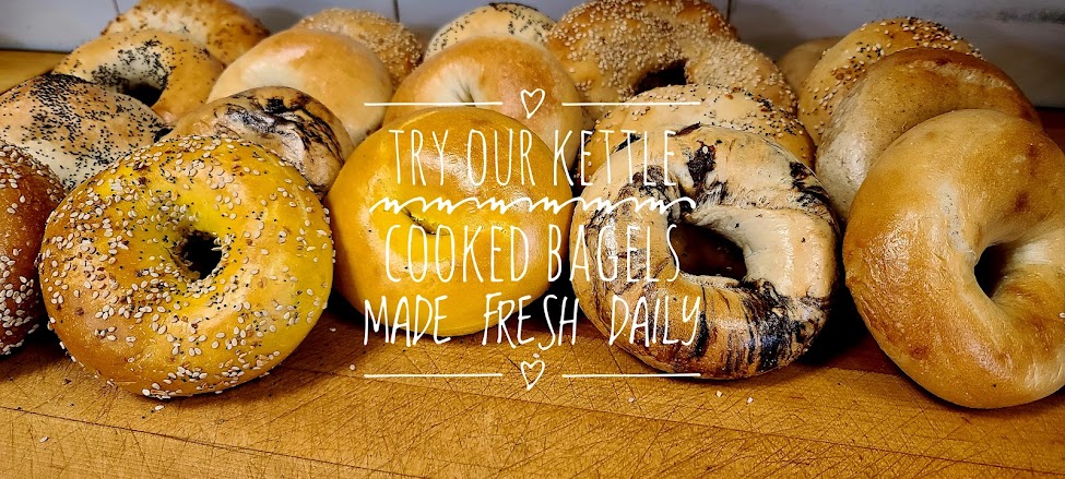 Fresh kettle-cooked bagels